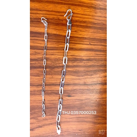 Lắc tay họng xích cho nam cá tính , mạnh mẽ ,chuẩn bạc ta nguyên chất-THJ SILVER