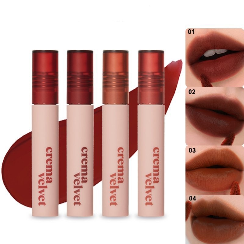 Son Kem Lì Mịn Mượt Như Nhung Etude Crema Velvet Tint 3.6g