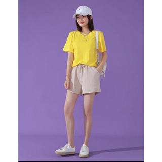 Quần đùi đũi nữ cách điệu đính nơ
