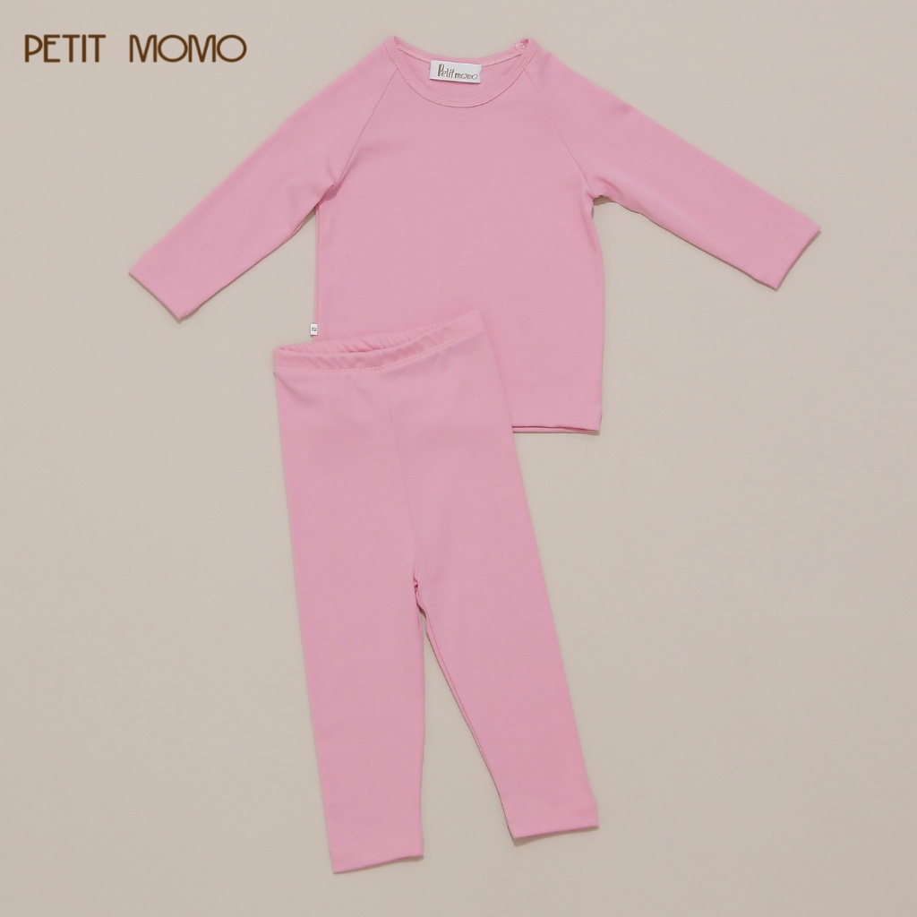 Bộ Thun Cotton Dài Tay Cho Bé Trai Và Bé Gái (7-17kg) Dáng Ôm Body, Ấm Áp, Nhiều Màu Sắc PETIT MOMO H020 NEW