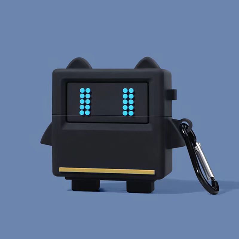Vỏ Bảo Vệ Hộp Sạc Tai Nghe bluetooth Không Dây Airpods 3/1/2 pro Bằng Silicon Họa Tiết Hoạt Hình robot 3D Dễ Thương
