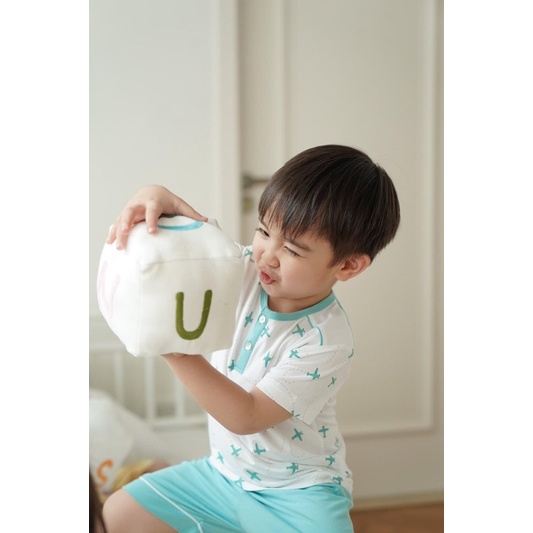 NOUS KID Bộ cộc tay size đại cho bé trai thương hiệu NOÛS từ 2 đến 6 tuổi