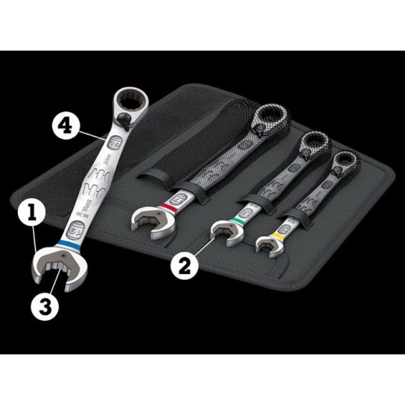 Bộ Cờ Lê Wera Joker 6000 Vòng Tự Động 11 Cây - Hàng Chính Hãng từ Đức