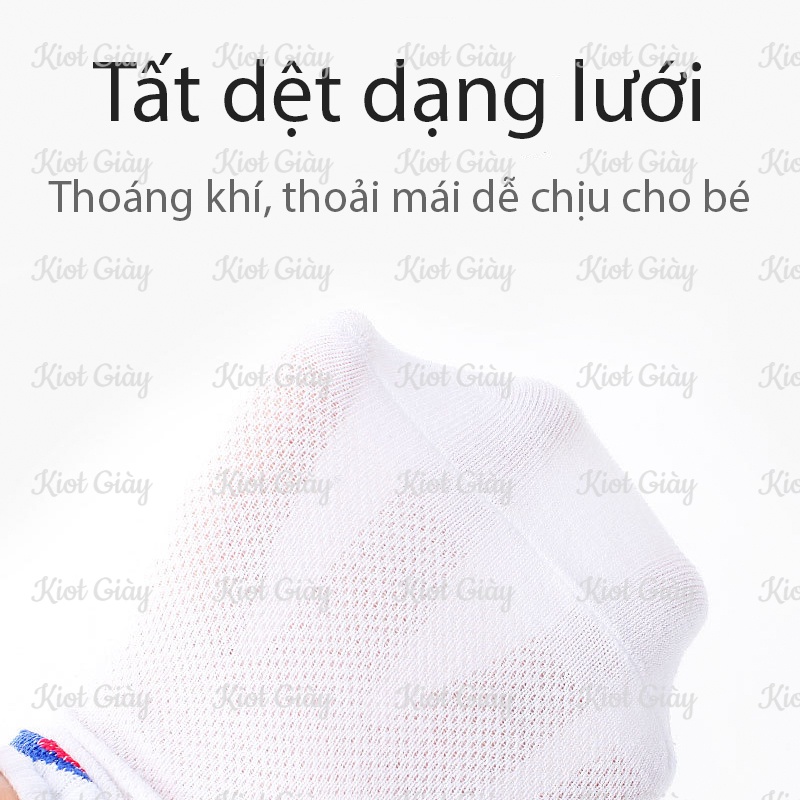 Tất Nike, Adidas, Champion cho bé. Tất lưới trẻ em cao cấp thấm hút, thoáng khí