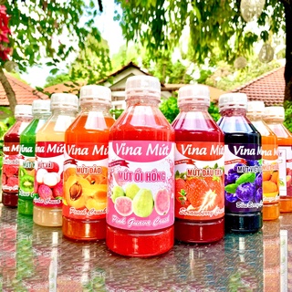 Mứt Vina ( 1 lít ) đủ vị ( Kiwi, Xoài, Phúc Bồn Tử, Ổi, Sâm Dứa, Dâu, Chanh Dây, Vải, Việt Quất, Đào )