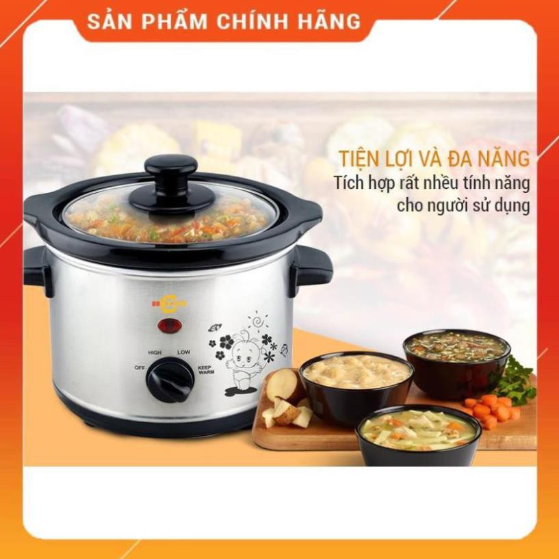 Nồi nấu cháo chậm cho bé BBCooker 2.5L, thương hiệu Hàn Quốc [ hàng chính hãng, BH 1 năm ]