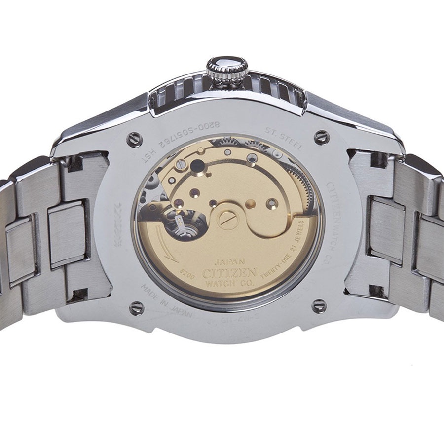 Đồng Hồ Nam Citizen Dây Thép Không Gỉ NH8310-53E - Mặt Đen (Sapphire)
