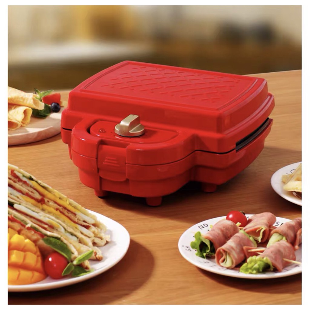 Máy Làm Bánh Mini Đa Năng/Nướng Bánh Mì Sandwich RAINBOW MAGIC Nhân Đôi Tiện Lợi Nhanh Chóng