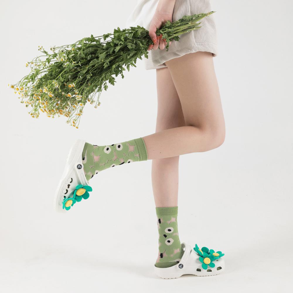 Vớ Lưới Siêu Mỏng Họa Tiết Hoa Lớn Ngọt Ngào Cho Nữ