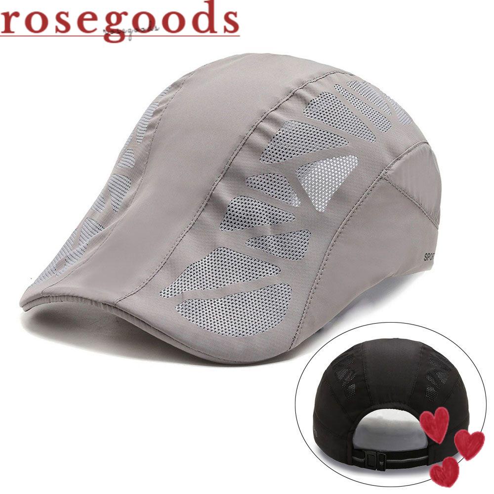 Mũ Lưỡi Trai Phối Lưới Thêu Hoa Hồng Thời Trang