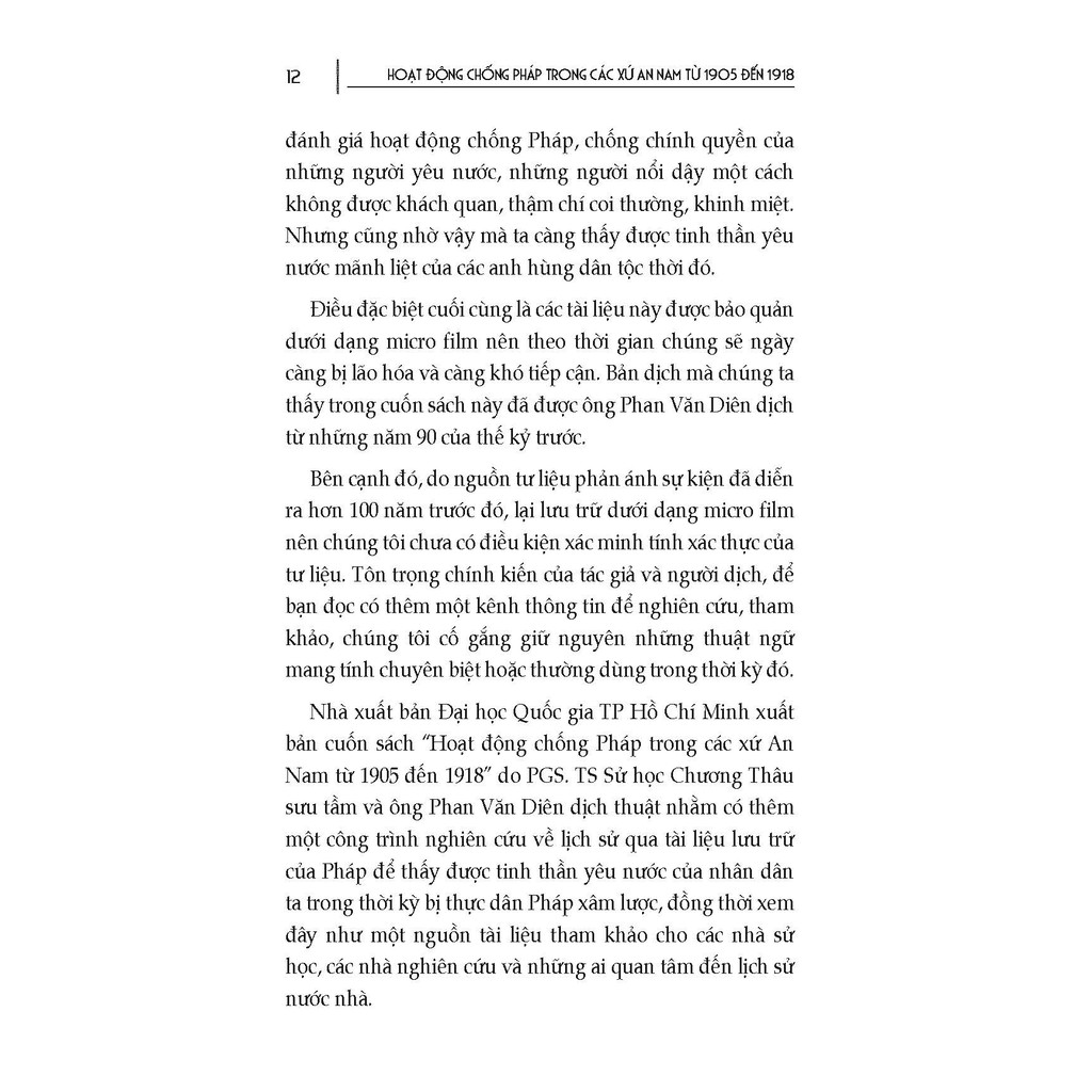 Sách - Hoạt Động Chống Pháp Trong Các Xứ An Nam Từ 1919 Đến 1918