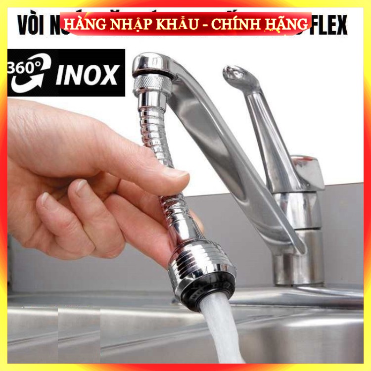 Vòi nối tăng áp bồn rửa chén xoay 360 độ TURBO FLEX