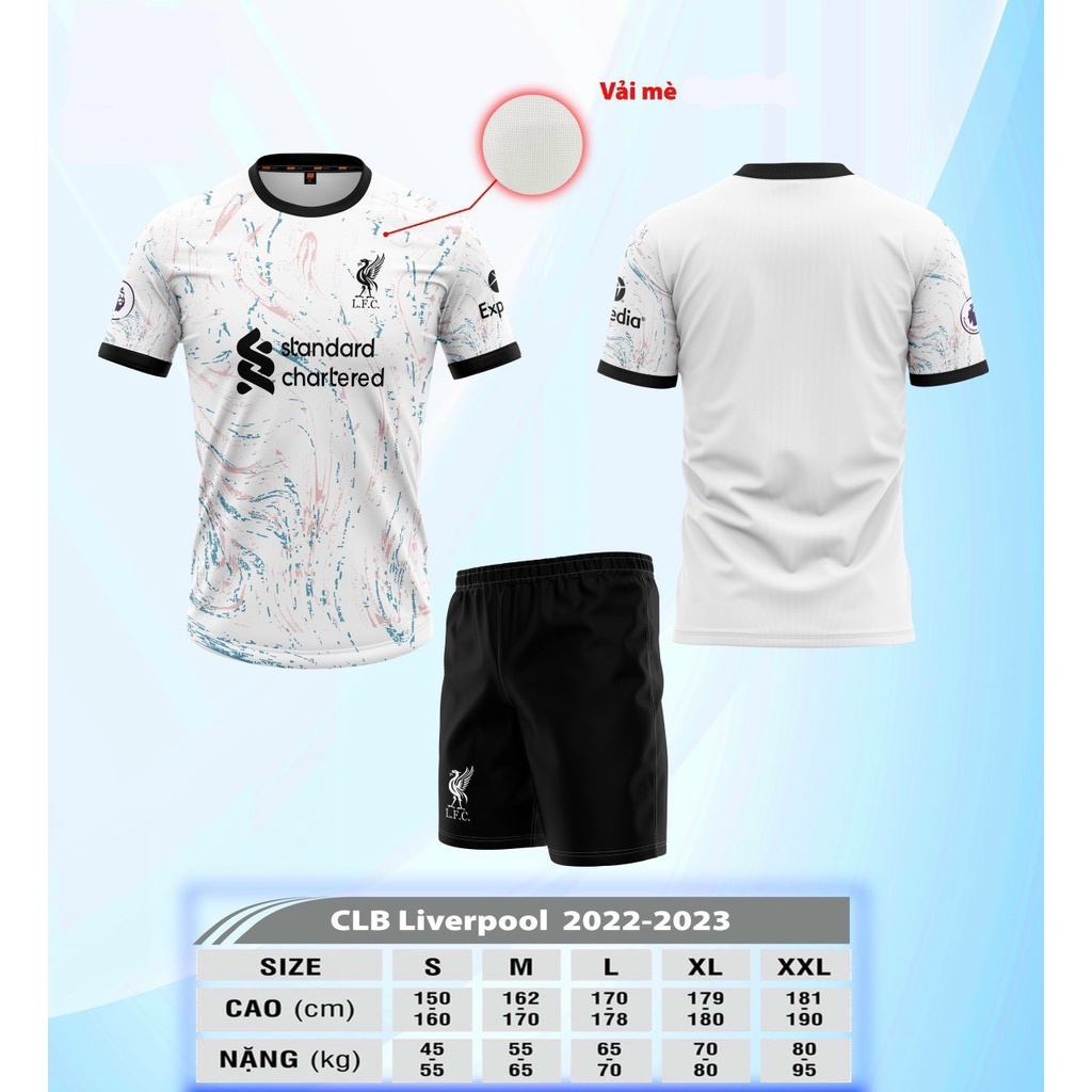 Áo đá banh có in tên số theo yêu cầu. Mẫu CLB thun lạnh mới nhất đẹp nhất 2022.