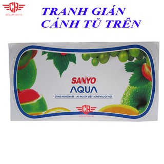 Tem dán tủ lạnh sanyo aqua cốc nước CH031