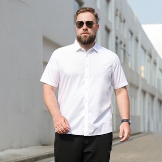 Áo sơ mi tay ngắn dáng rộng plus size cho nam