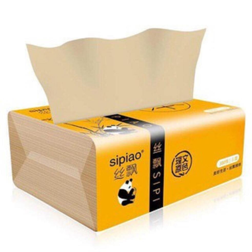 Combo 5 gói giấy ăn gấu trúc siêu dai( 1 gói 300 tờ )