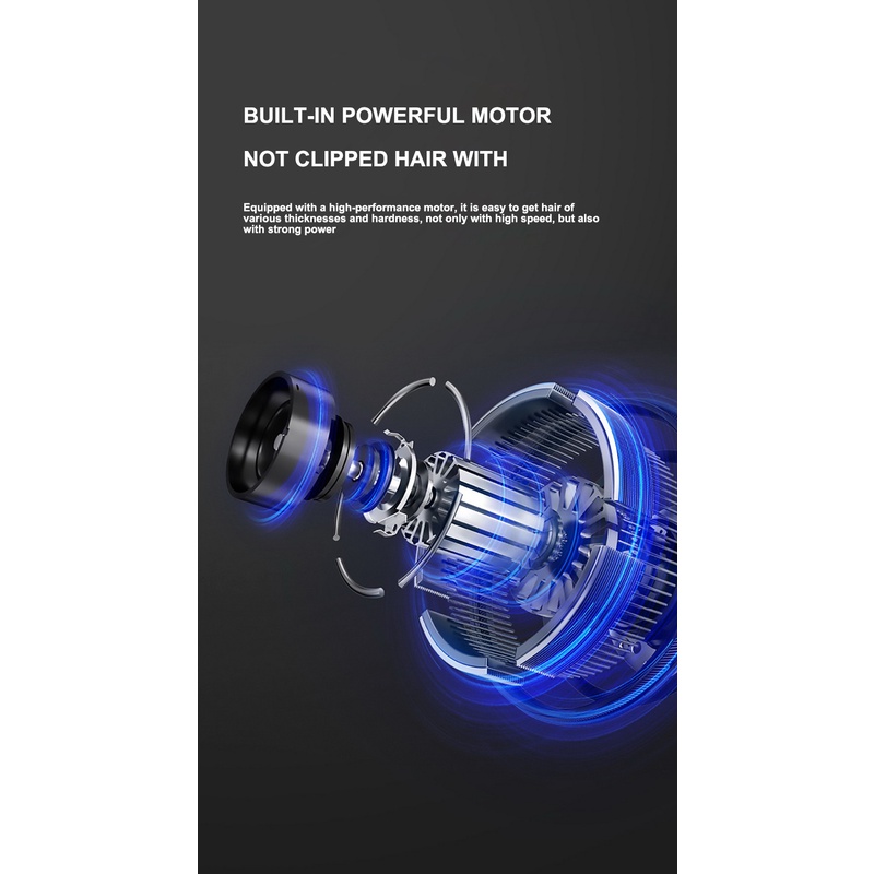 Tông Đơ Cắt Tóc V-683 Màn Hình LCD Điện Tử Có Thể Sạc Lại