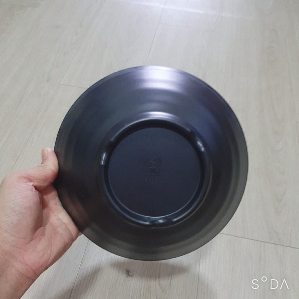 Tô nhựa melamine X38N màu đen nhám nhà hàng sang trọng - Cao Cấp