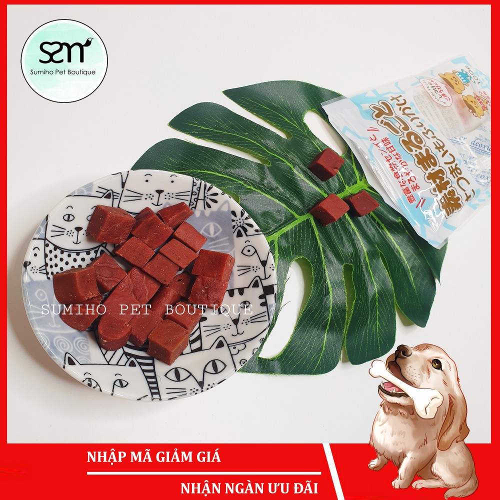 Bánh thưởng cho chó Sumiho (Viên thịt bò nguyên chất) (100gr/túi) Đồ ăn cho chó mèo thú cưng