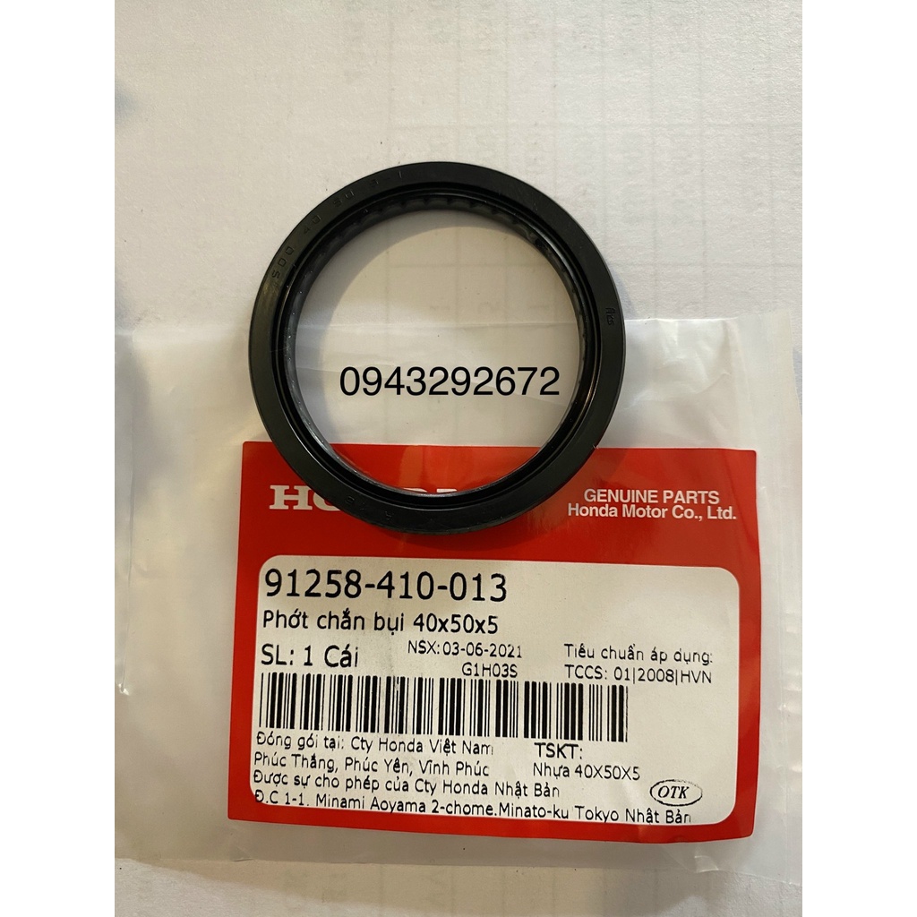 Phớt Chắn Bụi Phanh Trước Honda