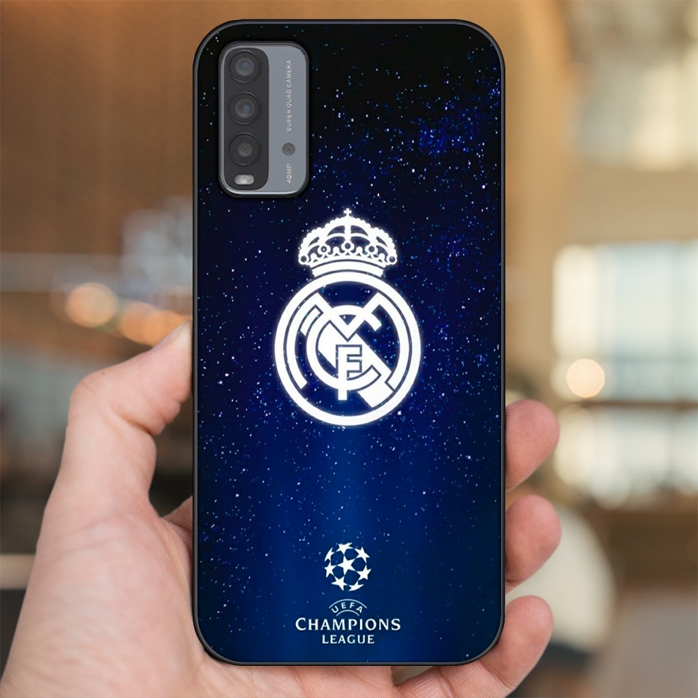 Ốp lưng Xiaomi Redmi 9T viền đen in hình Real Madrid
