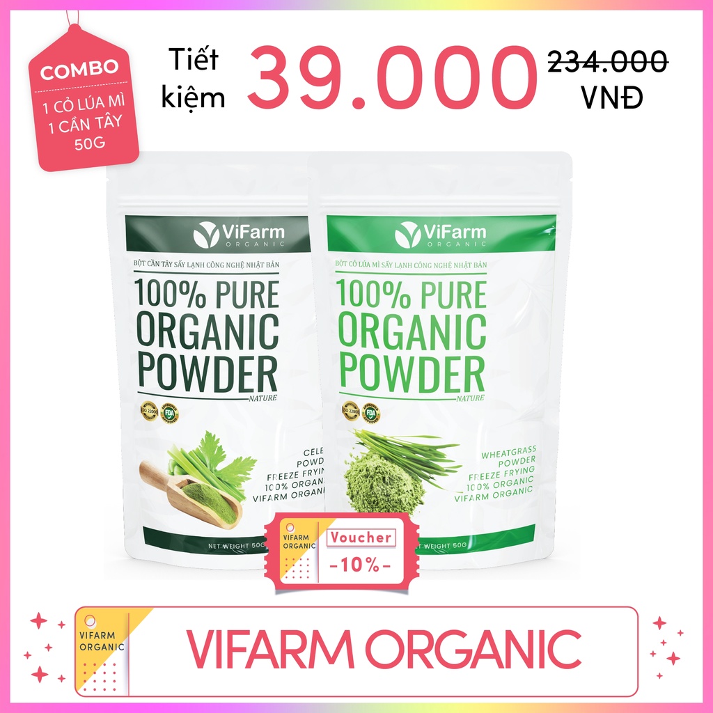 Bột Cỏ Lúa Mì Nguyên Chất 100% 50g