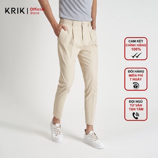 Quần Kaki Baggy Nam KRIK Dáng Slimfit Nhiều Màu 1901