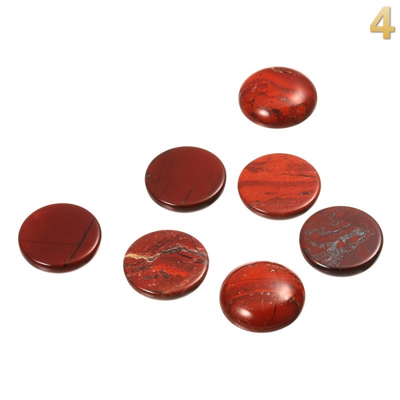 Bộ 20 Viên Đá Cabochon Tròn Tự Nhiên Dùng Làm Nhẫn