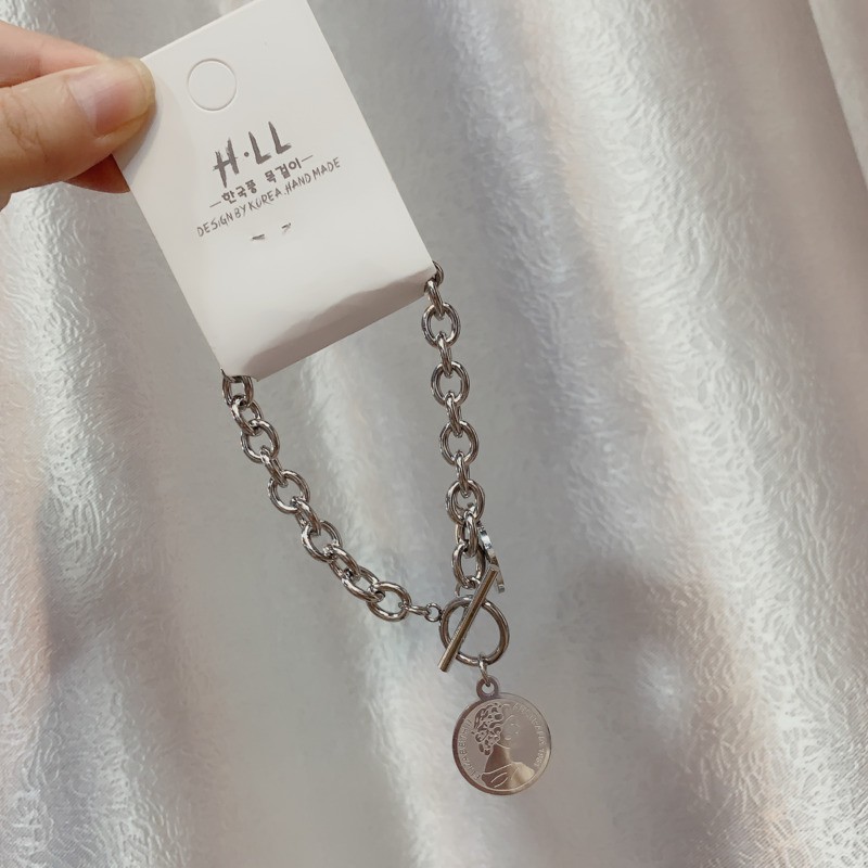 Vòng Tay Thiết Kế Đơn Giản Cá Tính Phong Cách Hàn Quốc