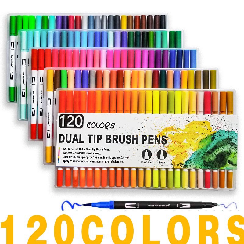 1 pen 120 colors Bút Màu Nước Đa Năng