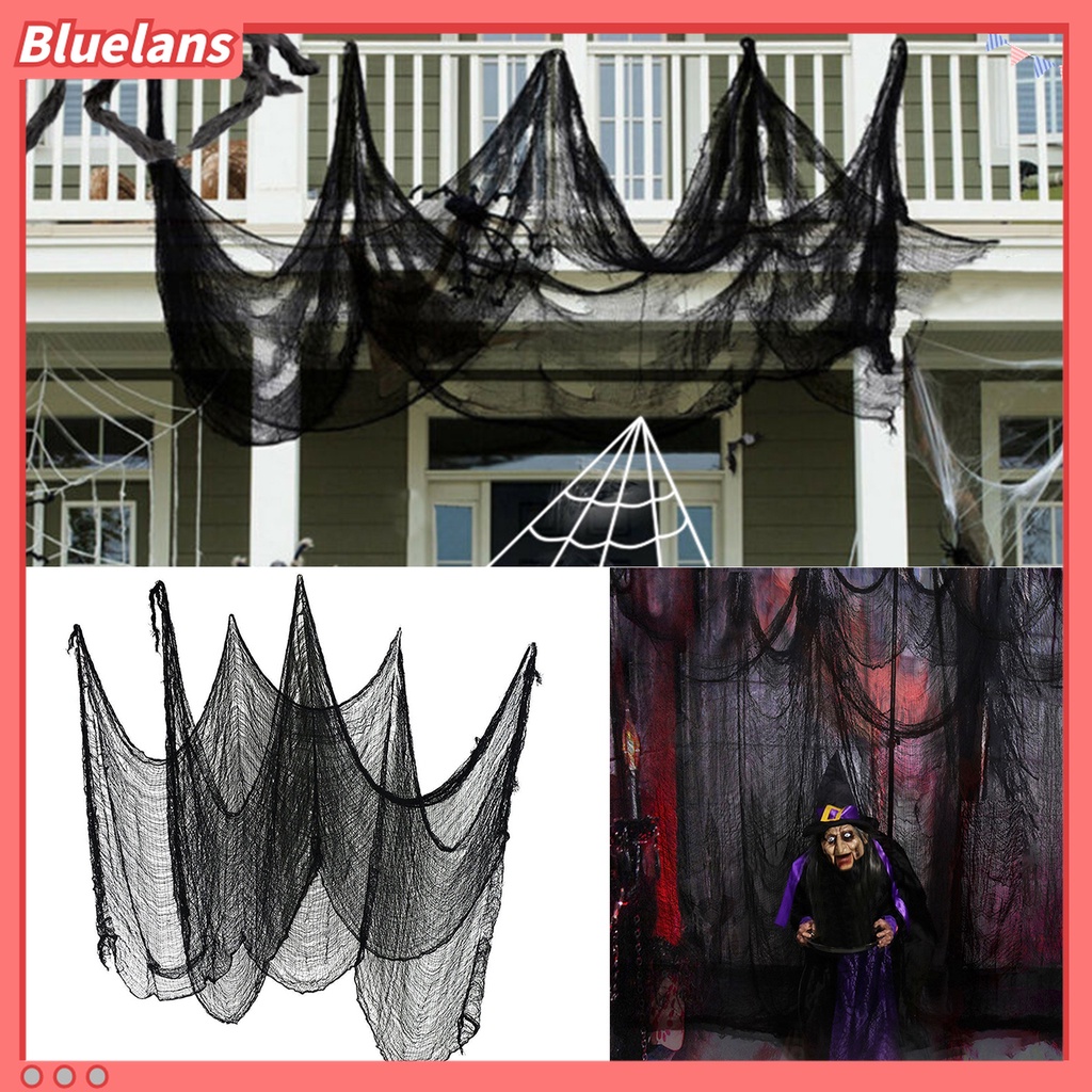 Vải gạc đen trang trí tiệc hóa trang độc đáo