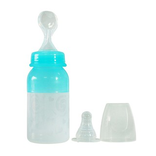 Bình sữa + Bình thìa silicon Babylove