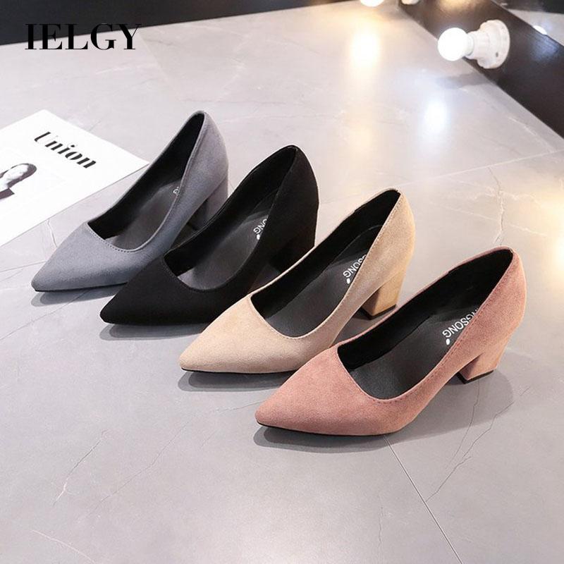 Giày cao gót  IELGY mũi nhọn phong cách âu mỹ cho nữ