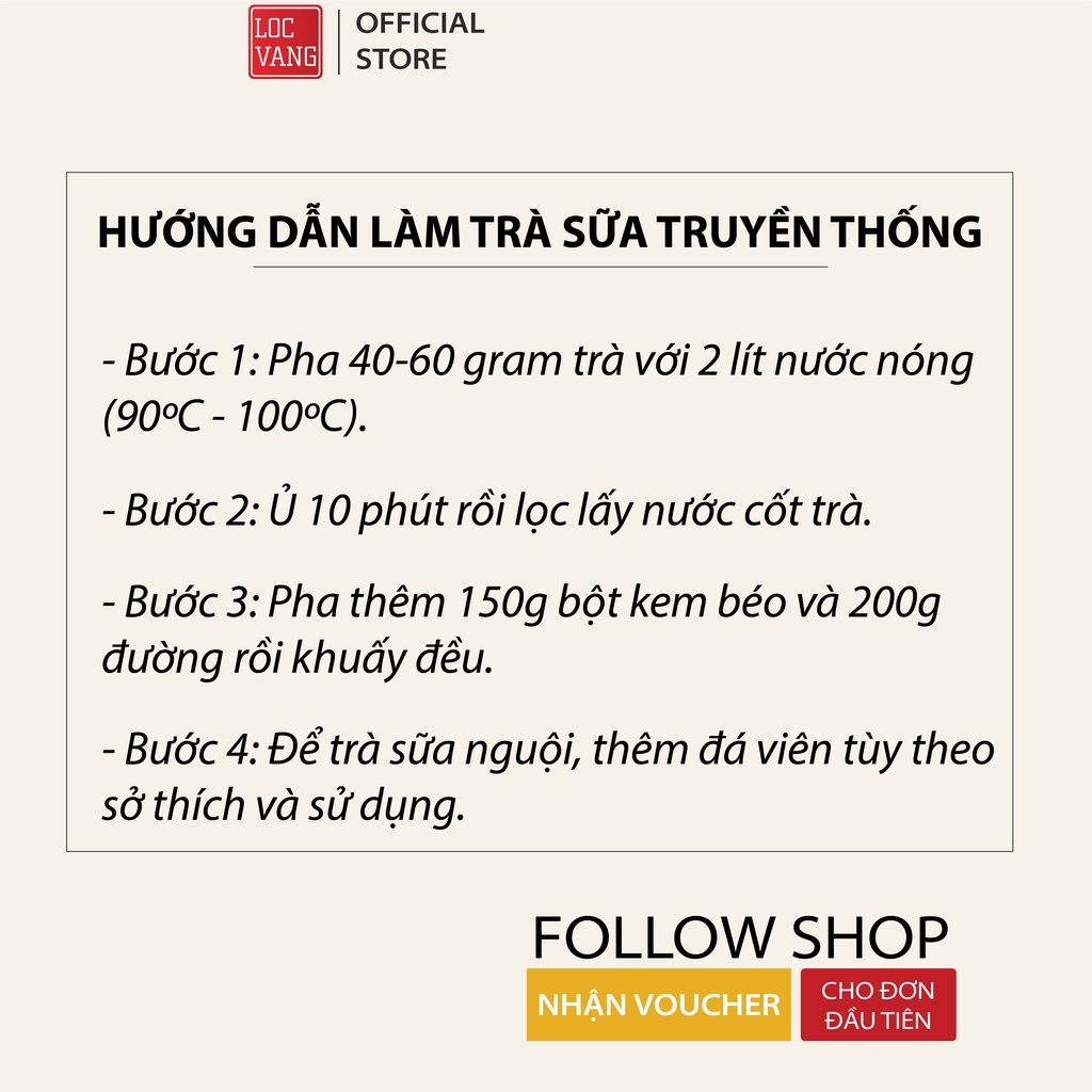 HỒNG TRÀ HOA HỒNG Nguyên Liệu Làm Trà Sữa Trân Châu Đường Đen Tự Pha 160g