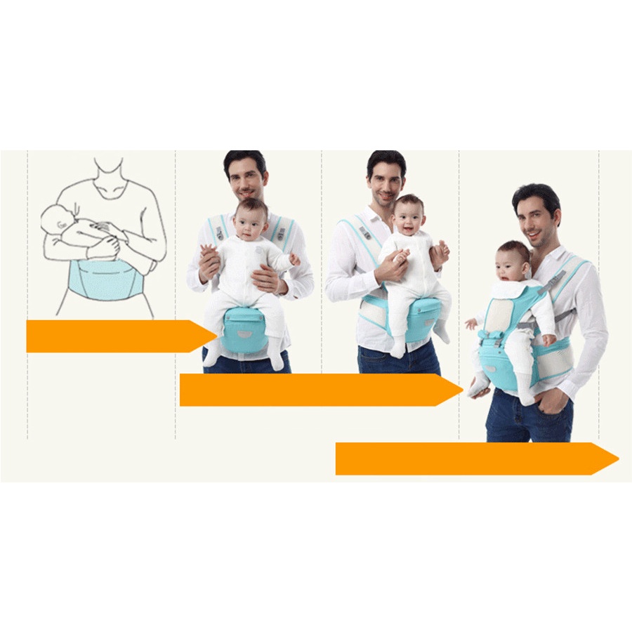 [Dòng cao cấp DIGUMI] Địu Ngồi Em Bé Chính Hãng Đai địu con đa năng 10 tư thế  an toàn tiện lợi cho Mẹ Và Bé Yêu