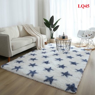 Thảm lông, lông loang trải sàn siêu sang loại 1 làm đẹp cho không gian phòng khách phòng ngủ QL45