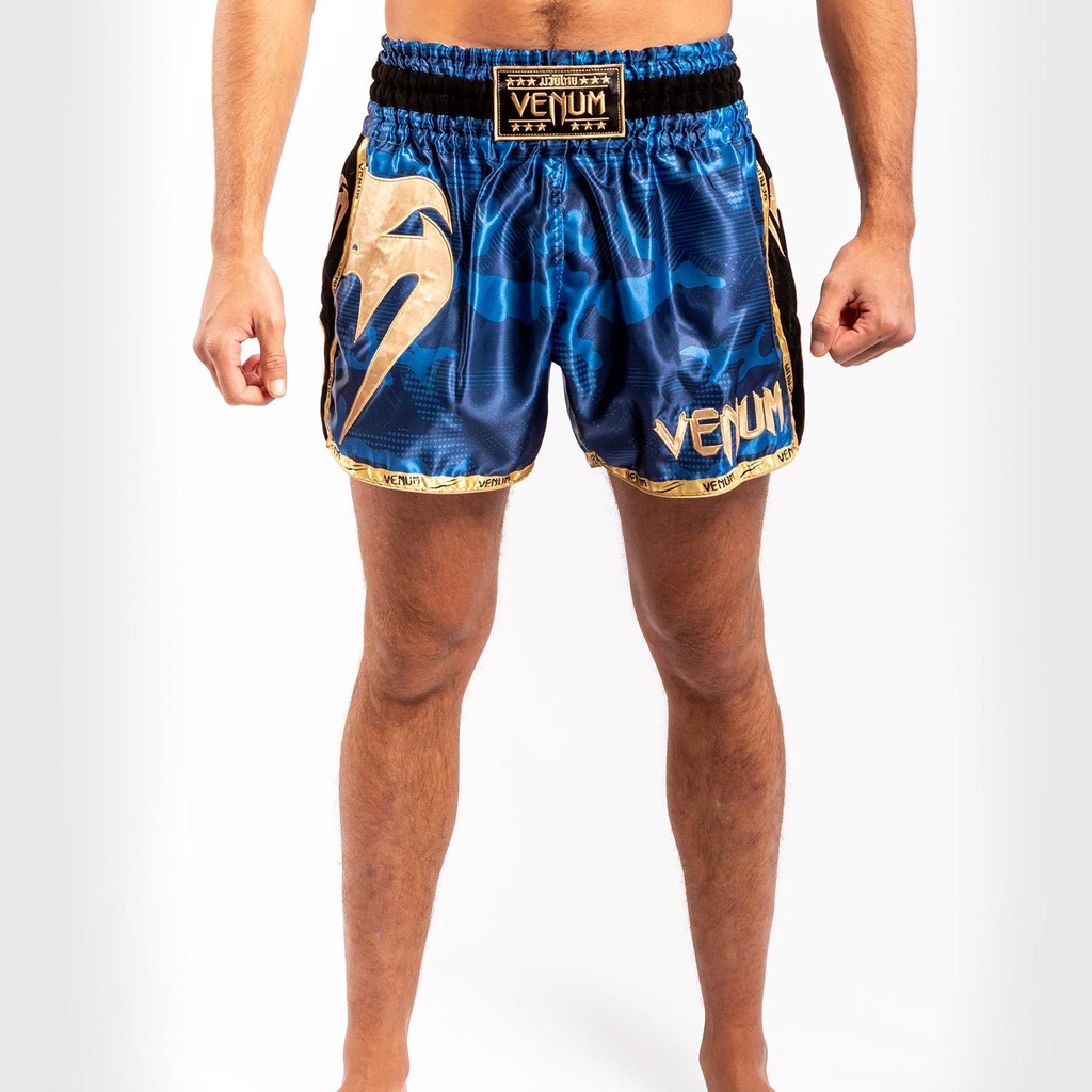 Quần Muay Thai Venum Giant Camo - Blue/Gold