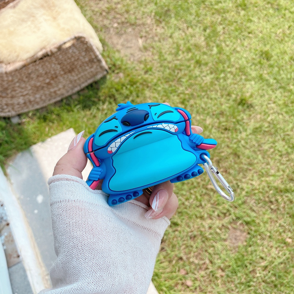 Vỏ Bảo Vệ Hộp Sạc Tai Nghe Airpods Propods3gencase 2021 New Forpods3 Hình Stitch Hoạt Hình Đáng Yêu