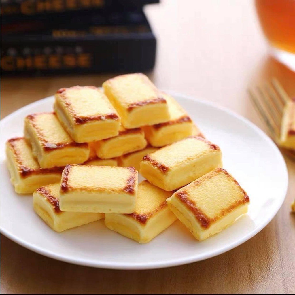 Bánh phô mai nướng Nhật ⚡ SIÊU NGON ⚡ Bánh phô mai nướng Cheese Bake Morinaga Nhật Bản hộp 10 viên Chuẩn nội địa