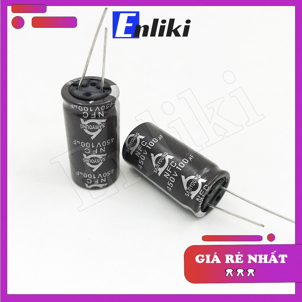 [Mã ELHACE giảm 4% đơn 300K] Tụ 100uF SAMYOUNG 450V (18x35mm)