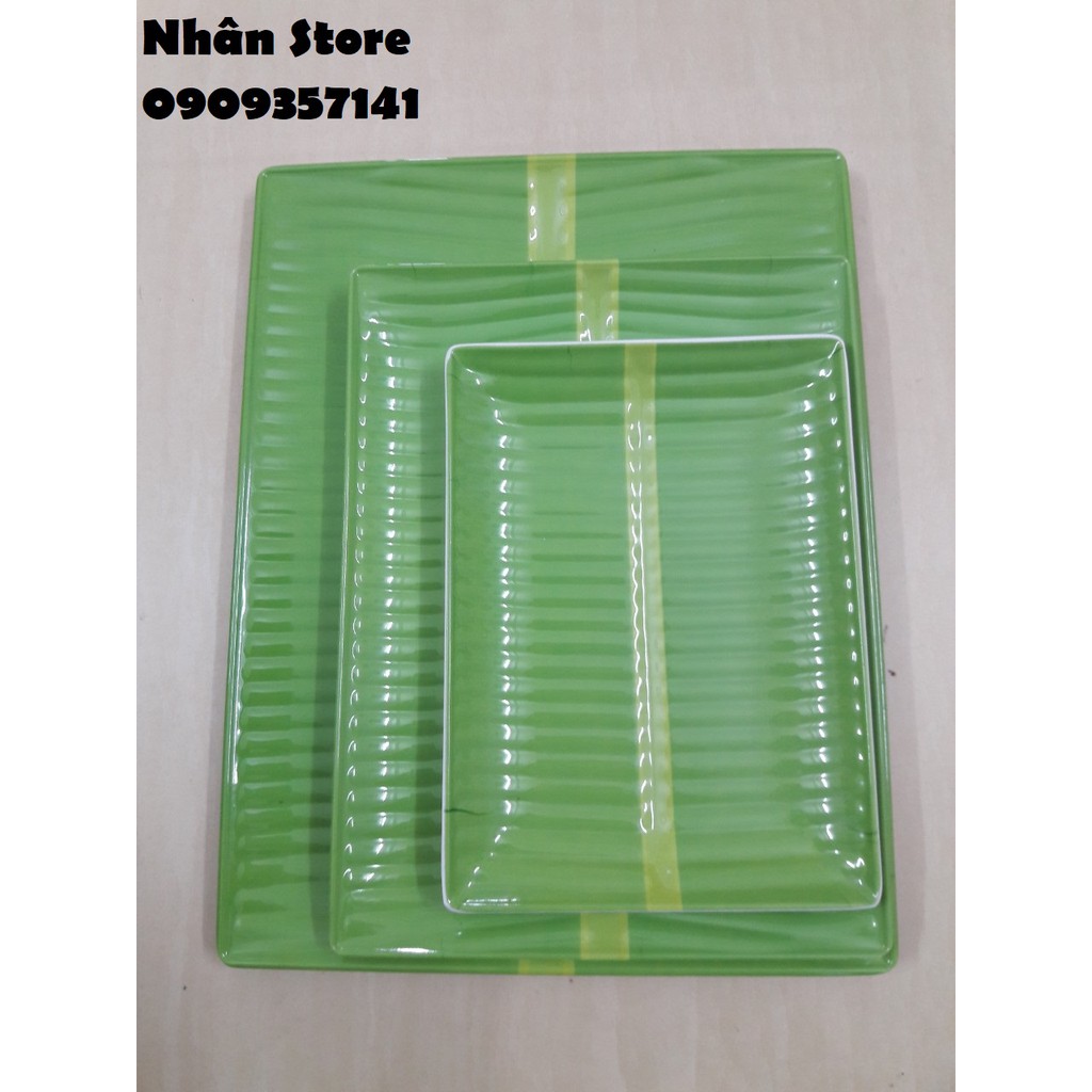 Khay/ Dĩa lá chuối đa năng 3 size