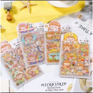 Set 4 tấm sticker ONI ,hàng cắt sẵn ,nhiều chủ đề cute