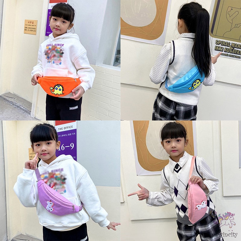 Túi Đeo Chéo Ngực Kiểu Hoạt Hình Hàn Quốc Dễ Thương Cho Bé