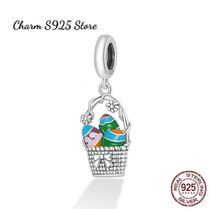 CHARM TREO CHIẾC GIỎ BẠC S925 CAO CẤP HÀNG CHÍNH HÃNG