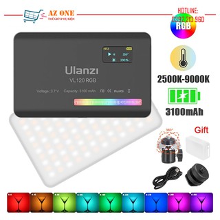 Đèn Led Trợ Sáng Chụp Ảnh, Quay Phim Cho Máy Ảnh, Điện Thoại, Gopro 2500K-9000K Ulanzi VL120 RGB