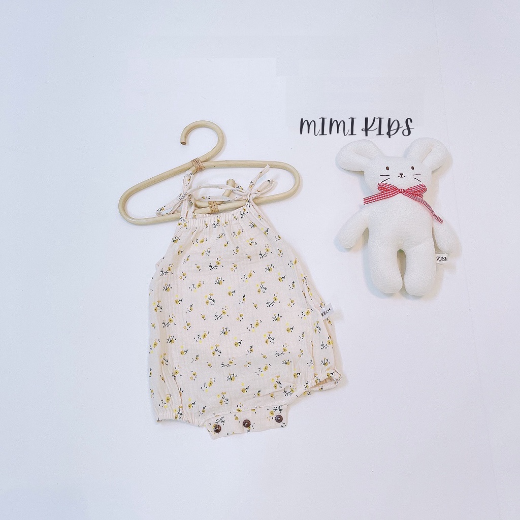 Body bé gái xô đũi muslin xinh xắn Mimi Kids