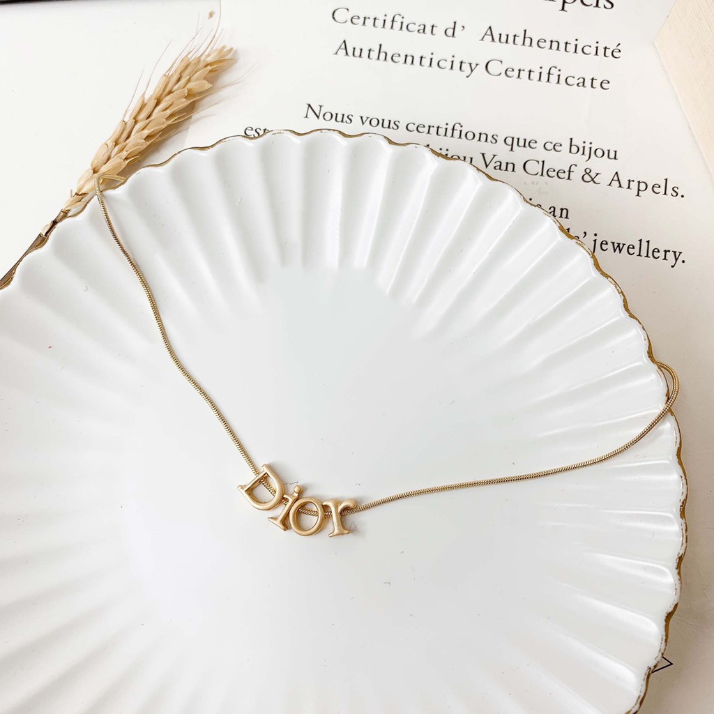 Vòng cổ dìo. r mảnh cao cấp, chocker đơn giản thanh lịch, vòng cổ thương hiệu