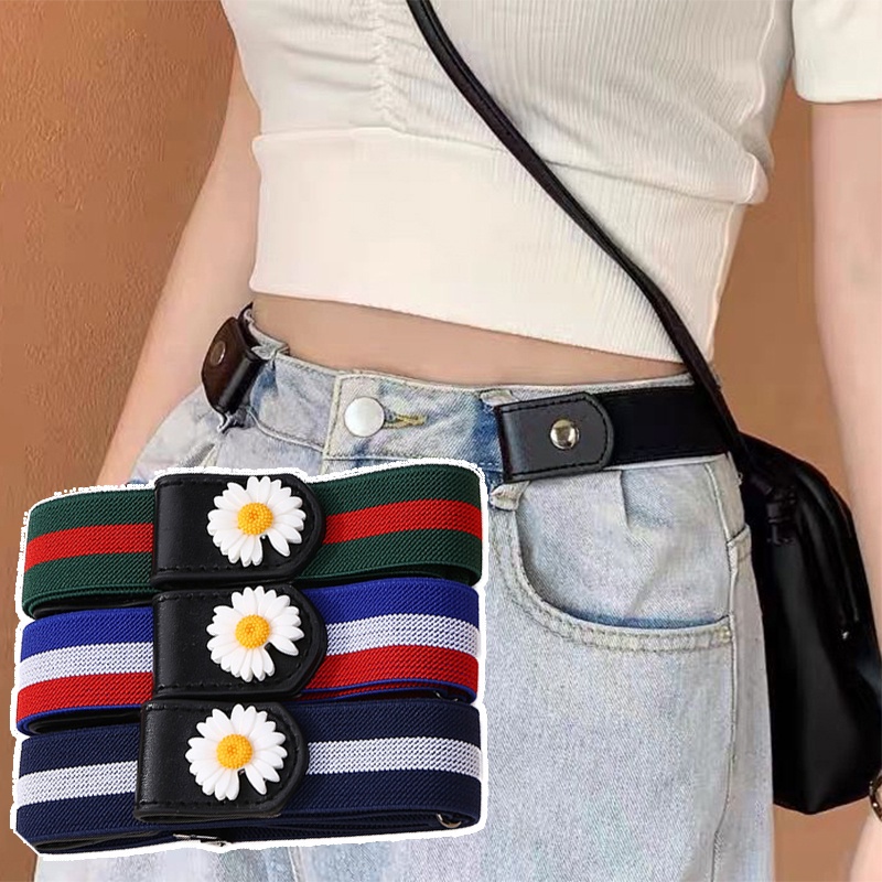 Thắt Lưng Không Khóa Co Giãn Thời Trang Hàn Quốc Cho Nam Nữ