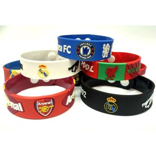 Vòng tay cao su Real, M.U, chelsea, arsenal, barca, liver