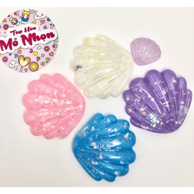 Charm vỏ sò to - charm trang trí slime - nguyên liệu slime